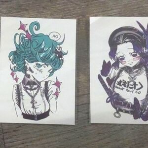 Anime Character Art Prints / Temerary Tattoos